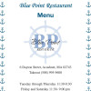 Menu | Blue Point Restaurant